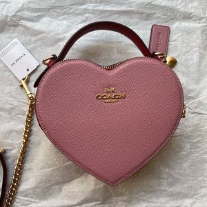 COACH Heart Crossbody in Color Block